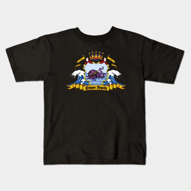 Octopus Royalty Kids T-Shirt by TheGamingGeeks